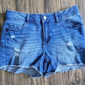 5 For $20 George Blue Jean Shorts Distressed Frayed Hem Size 6